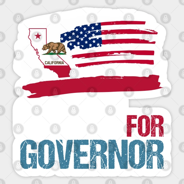 Gavin Newsom for Governor of California Sticker by yass-art